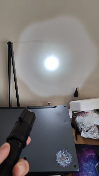 Lanterna 3 in 1, led, laser, electroșoc