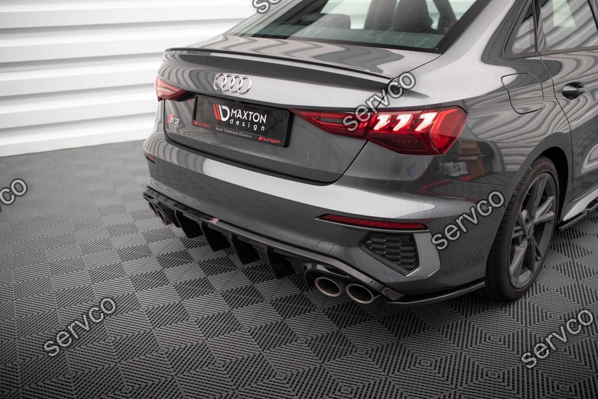 Difuzor bara spate Audi A3 SLINE S3 Sedan 8Y 2020- v18 Maxton Design