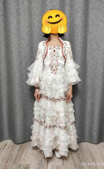 Аренда. Прокат. Платье национальное. На 9-13 лет. Рост 155 см