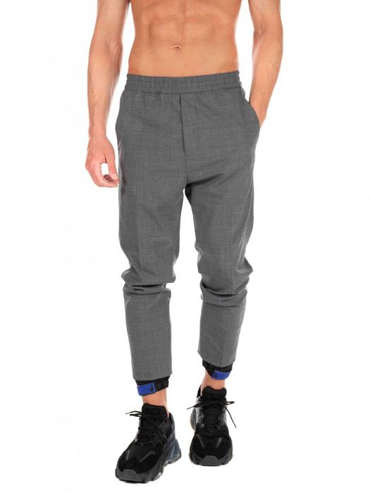 НОВ оригинални мъжки сив вълнен панталон DSQUARED2 размер 52 от Италия