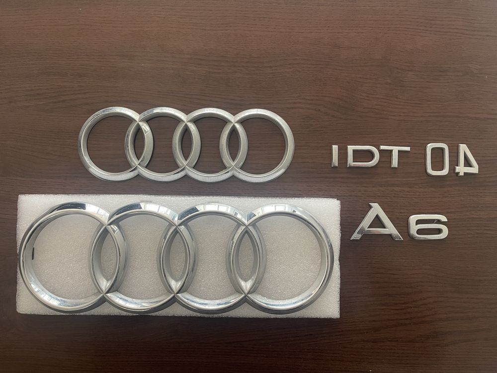 Оригинални емблеми и надпис за Audi A6