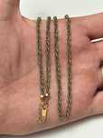 COLIER AUR 18K + PLATINA - 46 - 49cm - Lant - 17.5g. - Doar 395lei/gr.