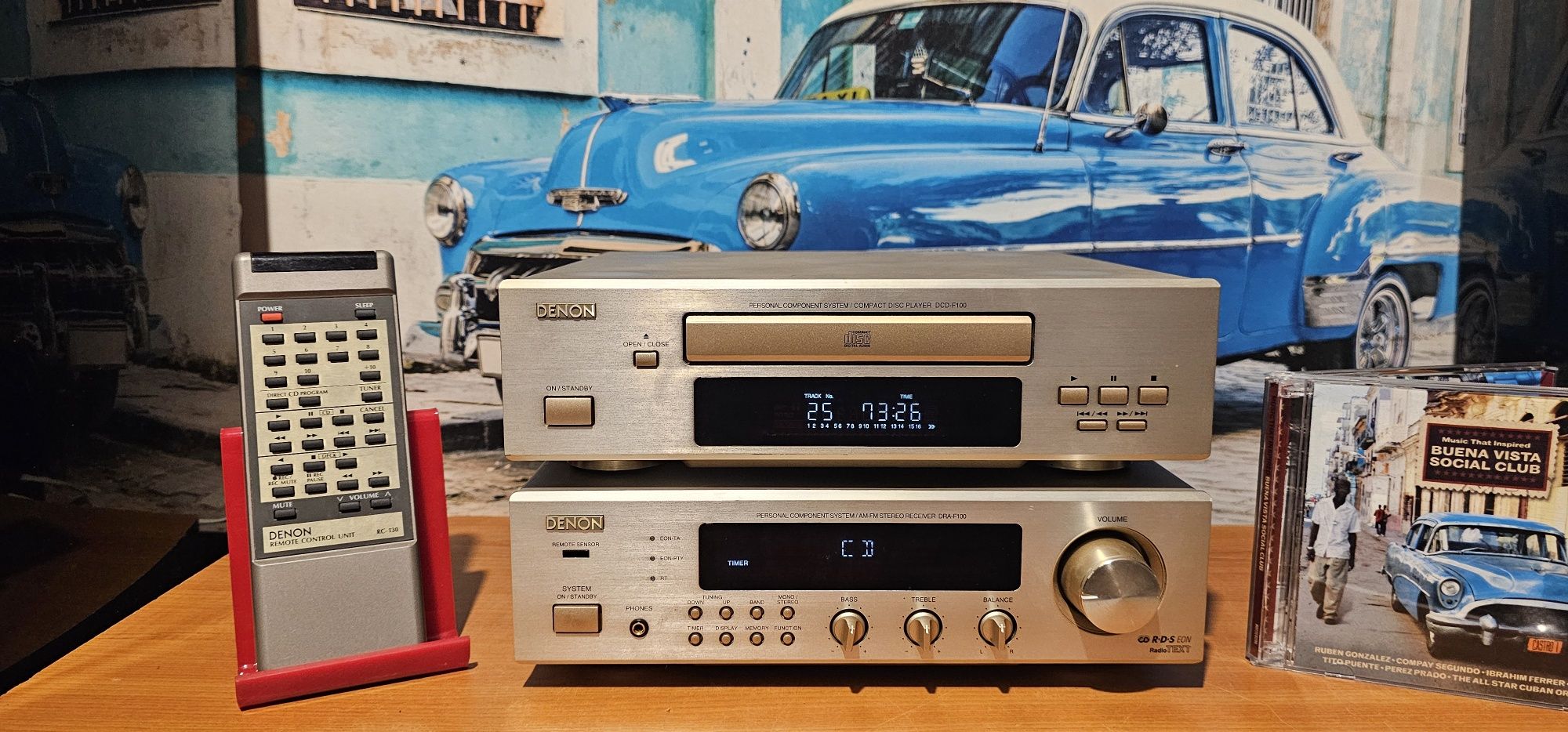 Amplificator statie amplituner cd mp 3 - Denon DRA F 100 și DCD F 100