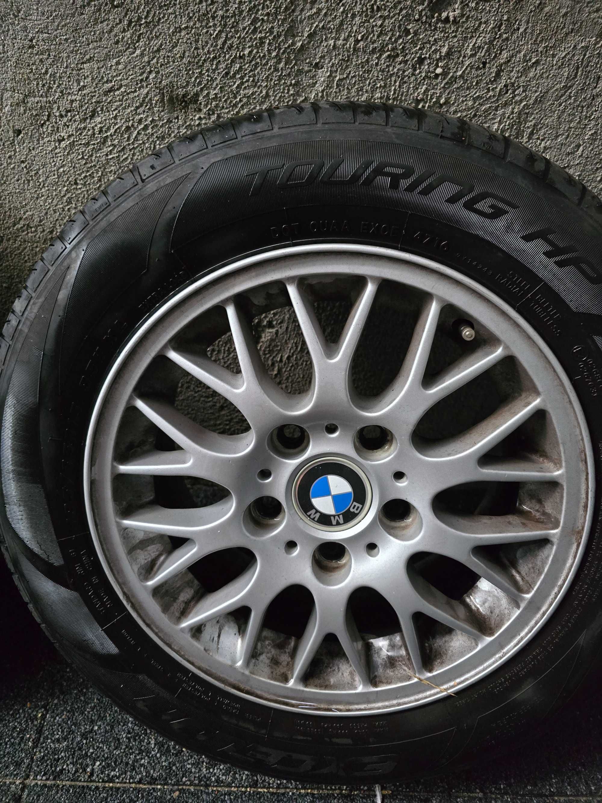 Jante R15+pneuri de vara pentru BMW seria 1 si 3: e36,e46,e90,e80,e81