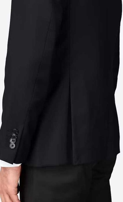 Sacou blazer slim 48 M premium These Glory Days lana extrafina negru