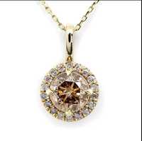 Pandantiv Diamant si Aur Pink Diamant