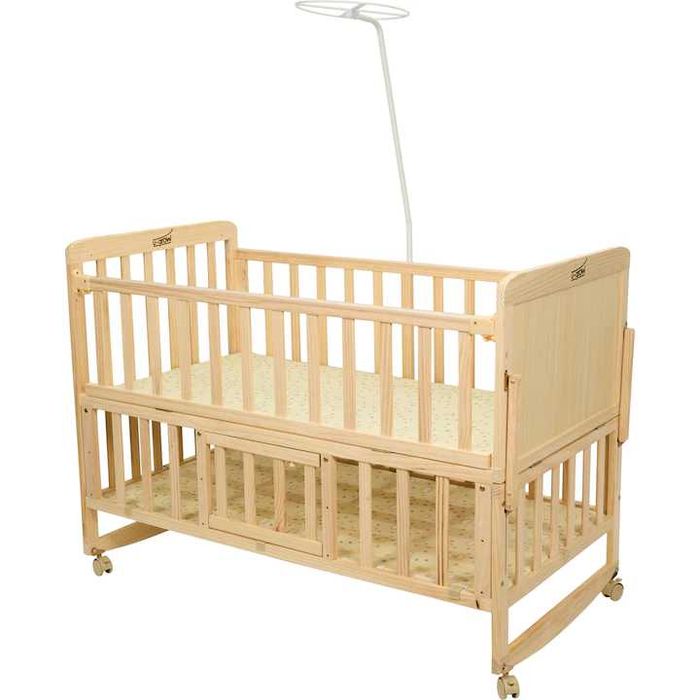 Patut multifunctional din lemn U-Grow UBB107, 120x60 cm