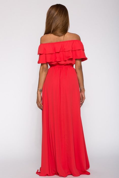 Rochie lunga ,roșie ,mărimea L