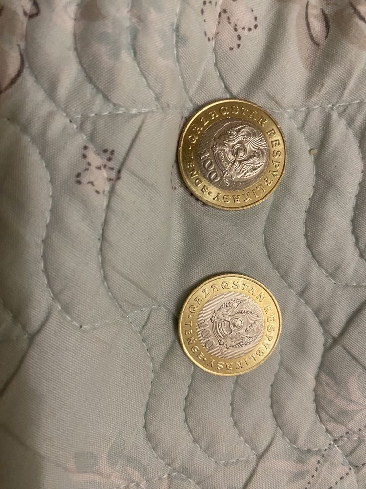 коллекционные монетки номиналом 100 тенге