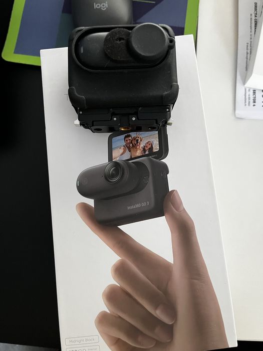 Camera Actiune Insta go3 black 128gb Garantie, Stare perfecta