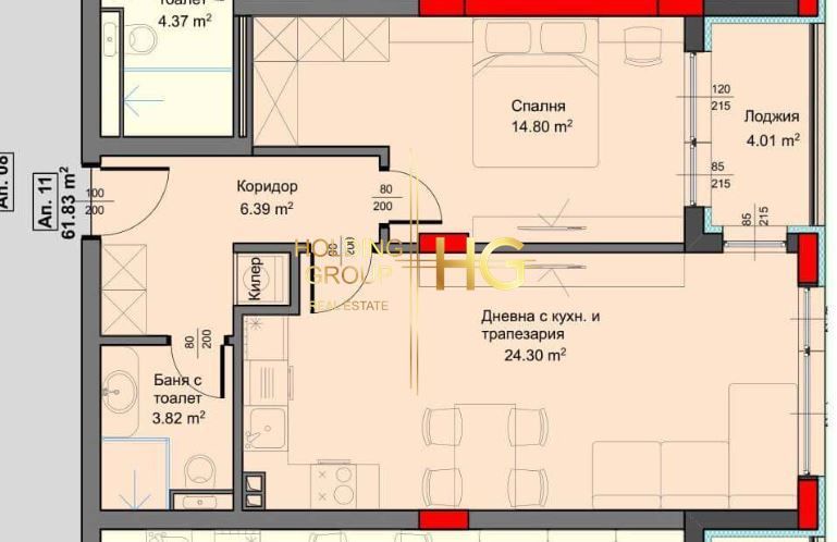 Продава се Двустаен апартамент в Варна, Аспарухово - 71 кв.м за 1108 €/кв.м - Снимка #1
