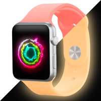Brățară Fluorescenta Apple Watch Roșu/Crem. Pentru adulți:38 40 41 M