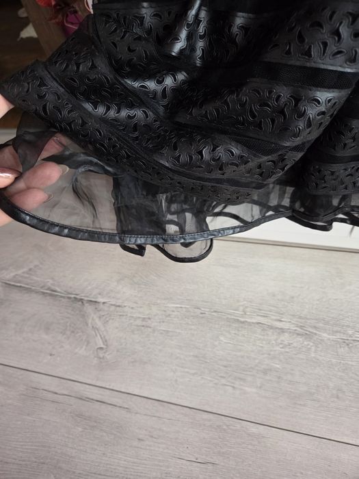 Официална дамска рокля с естесвен косъм