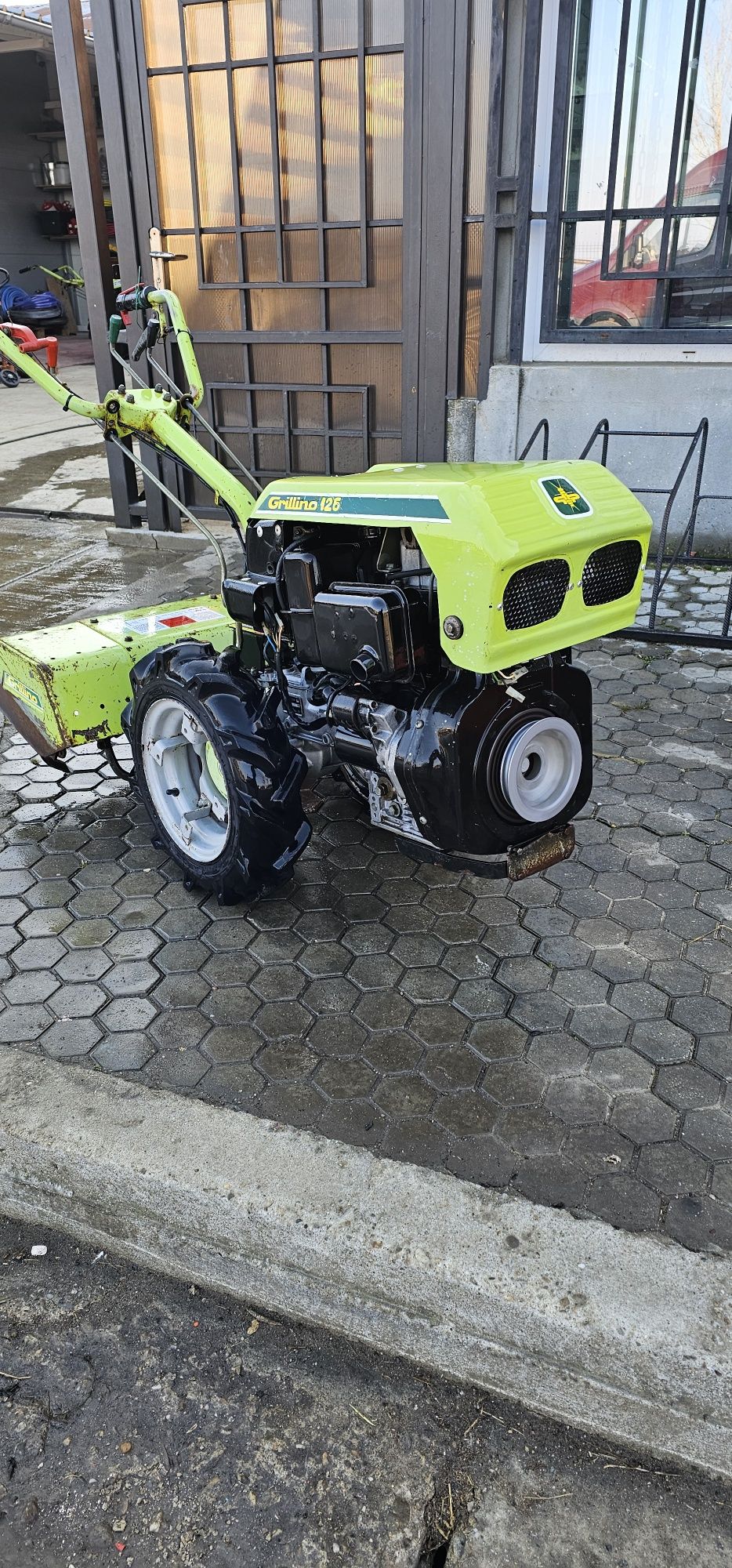 Motocultor Grillo lombardini diesel,pornire electrica