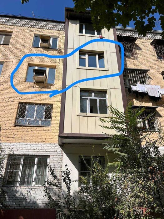 Шайхантахур - 1/3/4 балкон 1,5х3, 30 м2, с мебелью и техникой