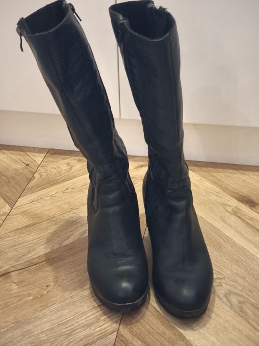 Зимни ботуши от естествена кожа