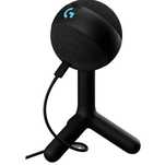 Microfon Gaming Logitech Yeti ORB, Lightsync RGB, USB, Negru