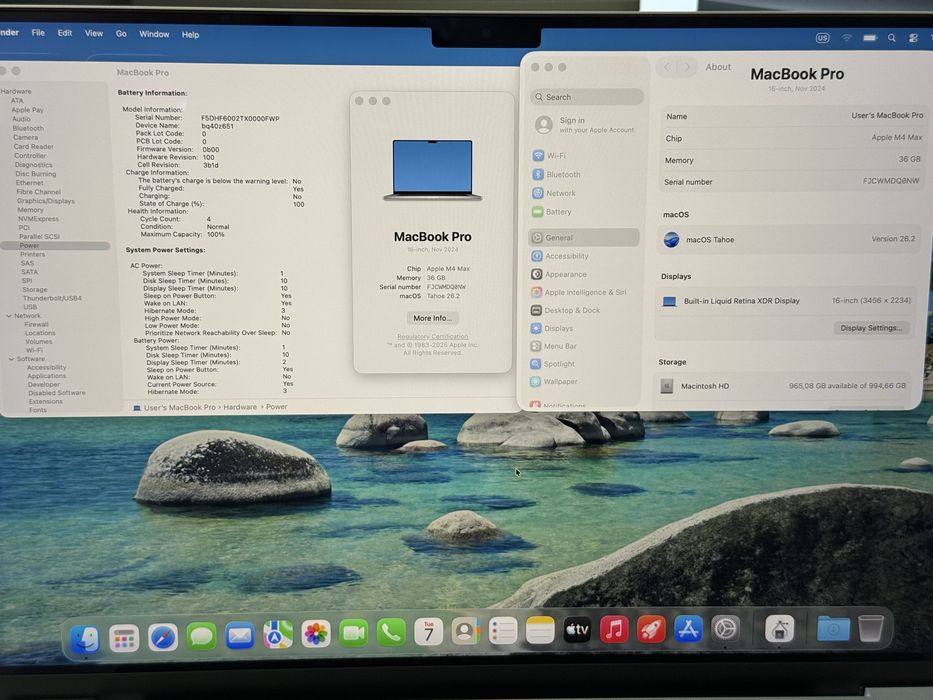 Чисто Нов Macbook Pro 16’ M4 Max/36GB Ram/1TB SSD/Гаранция — миниатюра 9