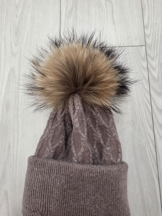 Caciula mot natural blana stufoasa