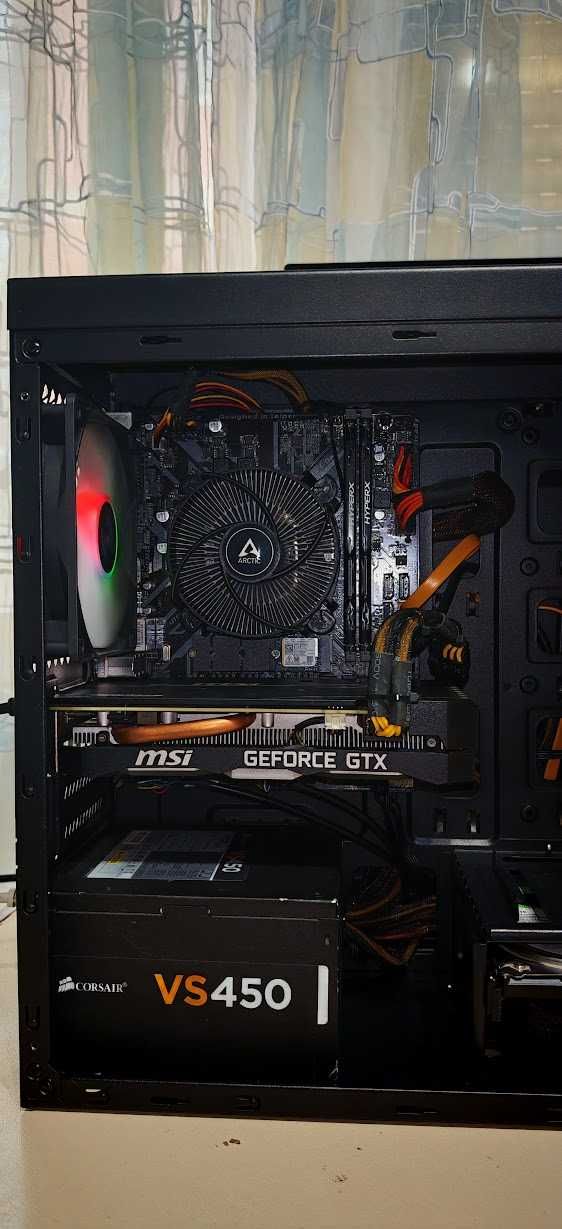 Добро Геймърско PC I5 9400/16Gb/512Gb SSD+1Tb HDD/MSI 1660TI/Гаранция