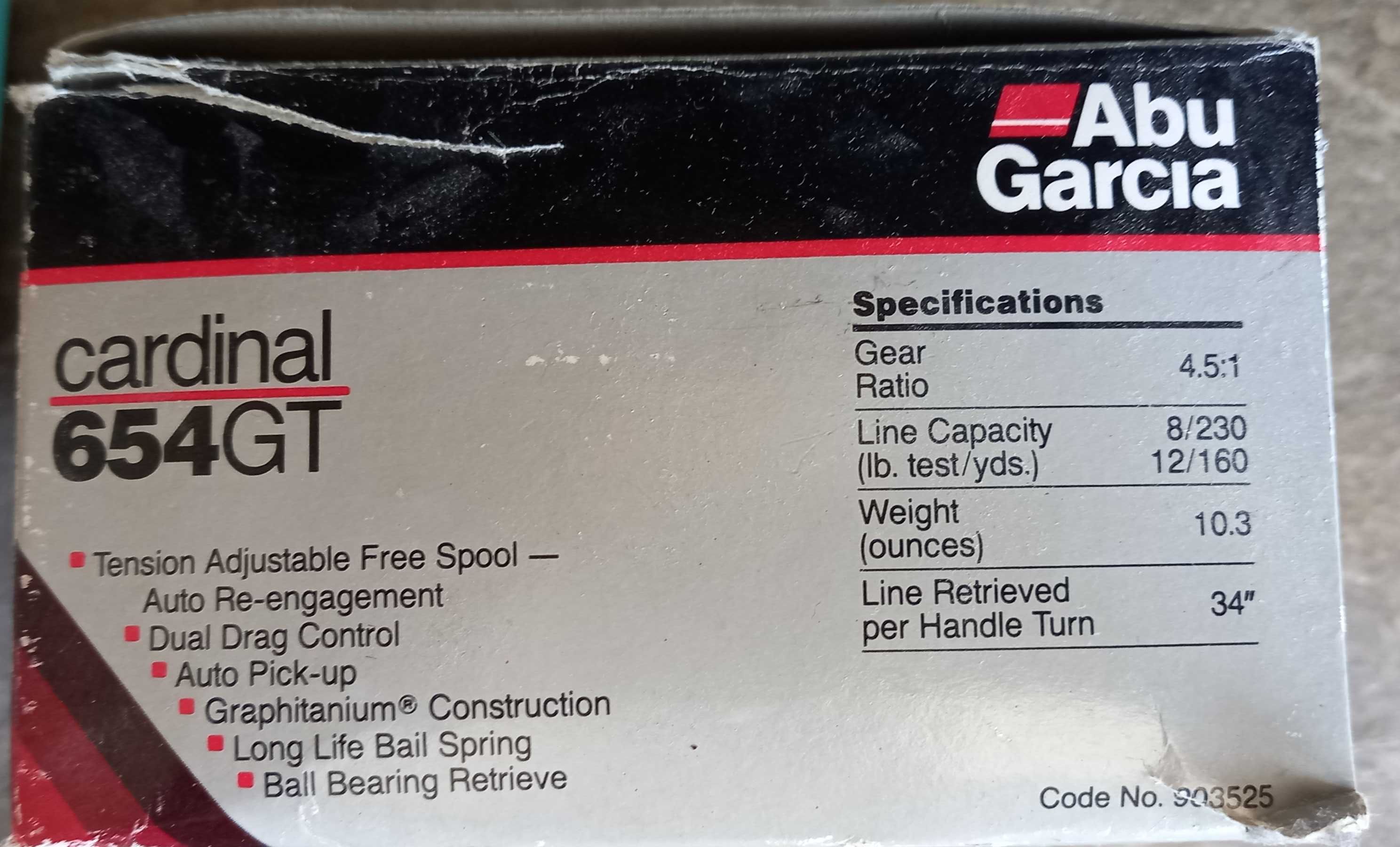Макара Abu Garcia cardinal 654GT