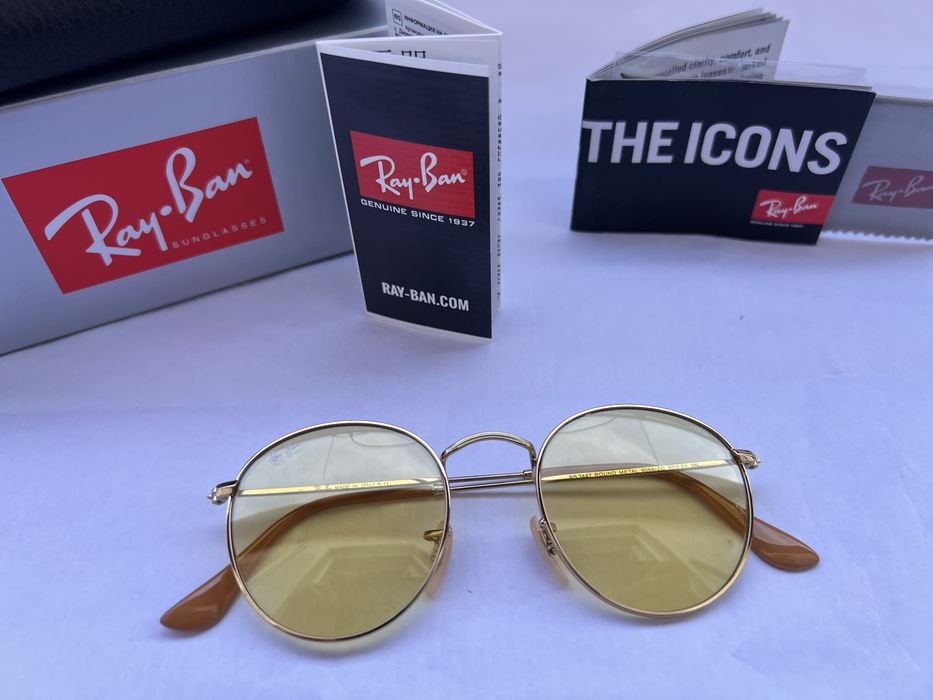 Ochelari de soare Ray Ban 3447 Round Metal Evolve Noi