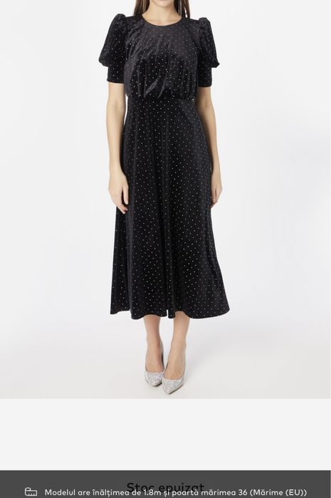Rochie midi neagra 44