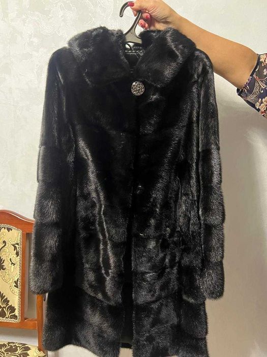 Норковая шуба-трансформер (4в1), размер 42-44.