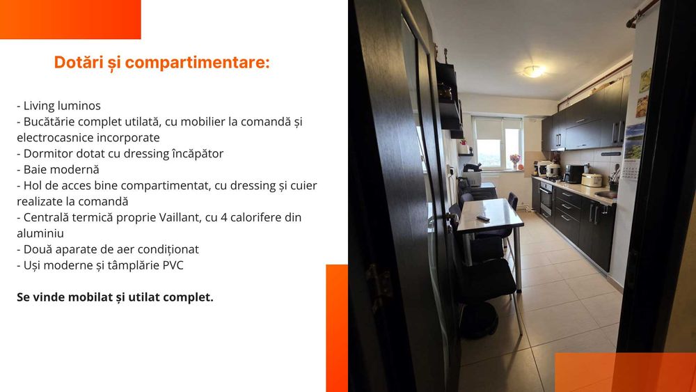 Vânzare apartament 2 camere – 48,09 mp–Zona Casa de Cultură, Constanța