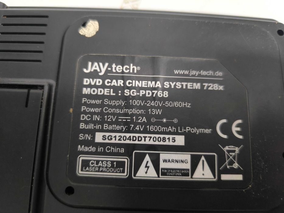 DVD Player Portabil JAY-tech SG-PD768 - Funcțional, Testat