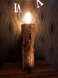 Дървени нощни лампи
