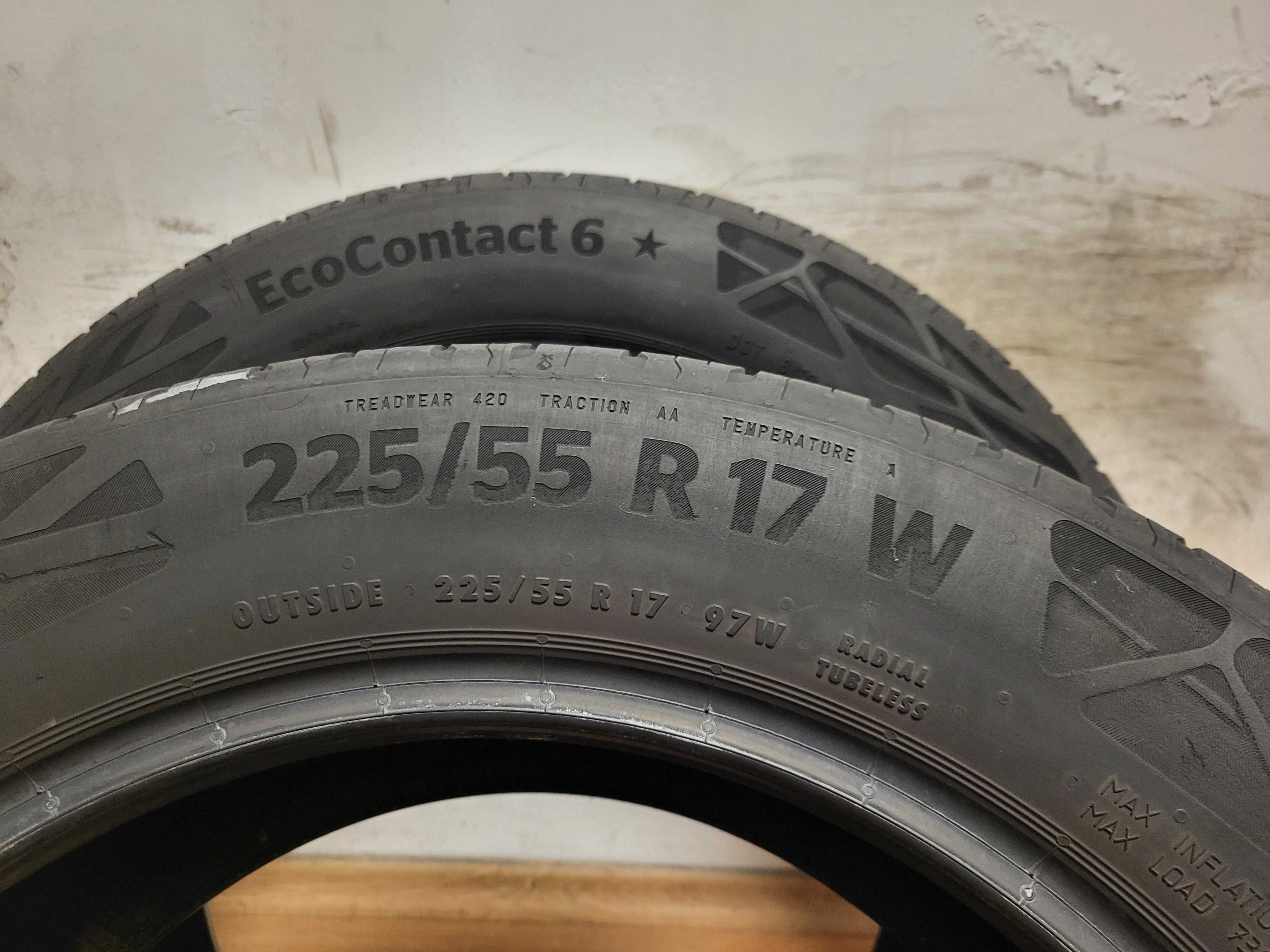 2 бр. 225/55/17 Continental DOT0722 / летни гуми