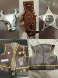 Vestă country esber + holster de pistol western pentru copiii marimea