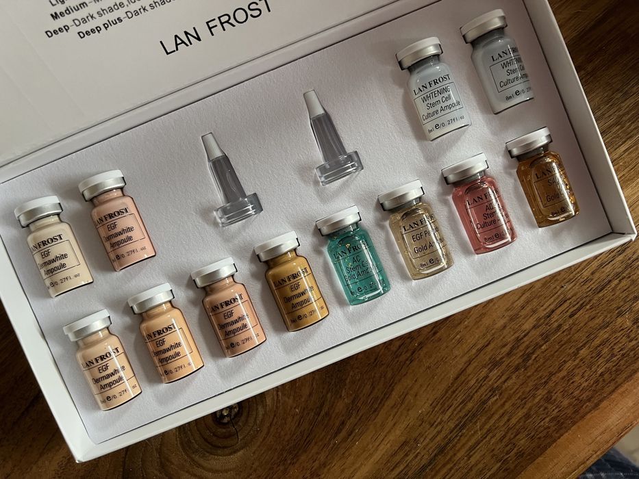 Kit Korean BB Glow  12 fiole * 8 ml 6 Nuante Plus Seruri nutritive