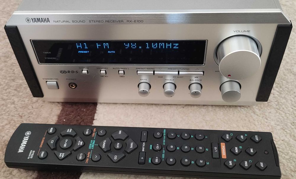 Amplif YAMAHA RX-E100 Pianocraft, Bluetooth, cu Boxe Yamaha NX E-400