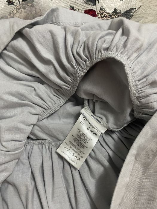 Rochie primigi fetita 6 ani, gri cu flori