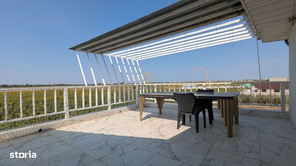 Apartament 4 camere, mobilat si utilat, terasa + curte, Magurele
