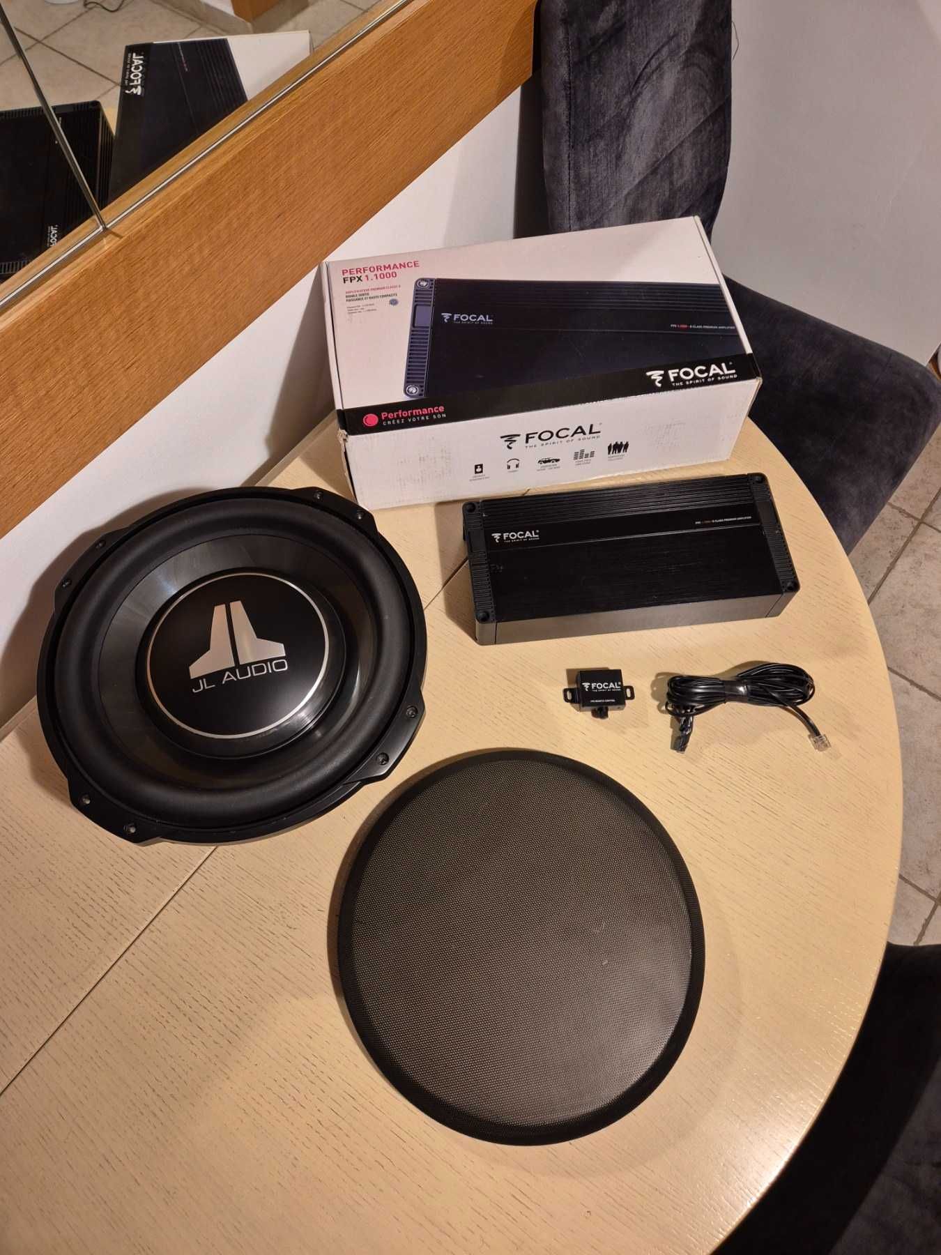 Subwoofer JL Audio 12" 12TW3-D4 + Monoblock усилвател Focal FPX 1.1000