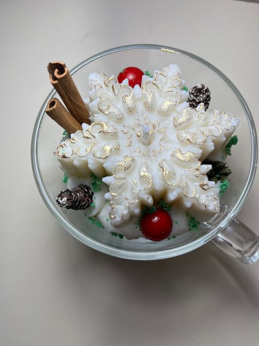 Соеви ароматни Коледни свещи