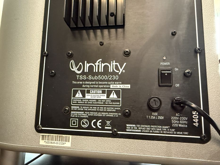Infinity SUB-500 8” Subwoofer