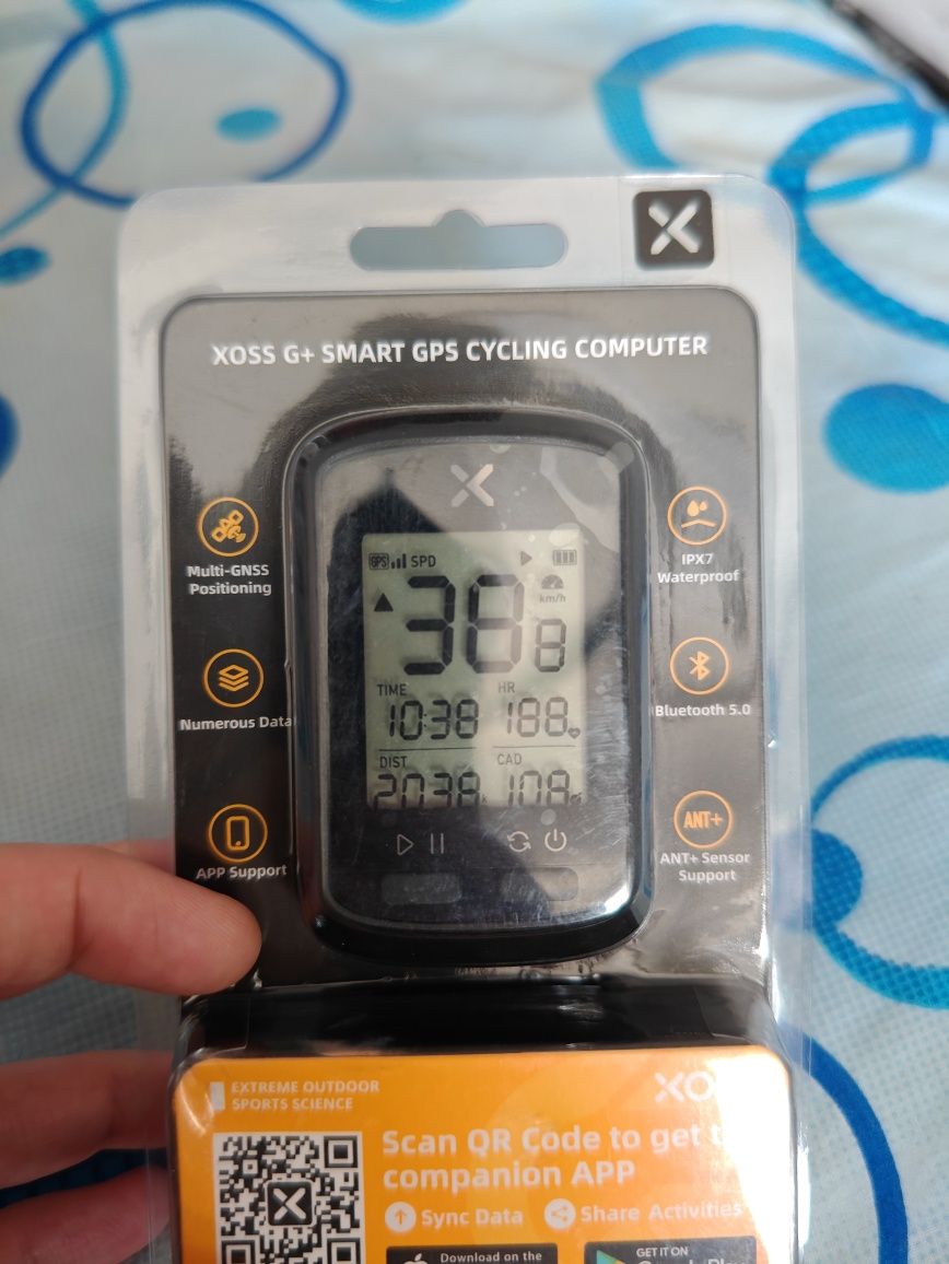 GPS XOSS G+ bicicleta BT compatibil cu Strava si Trainingpeaks