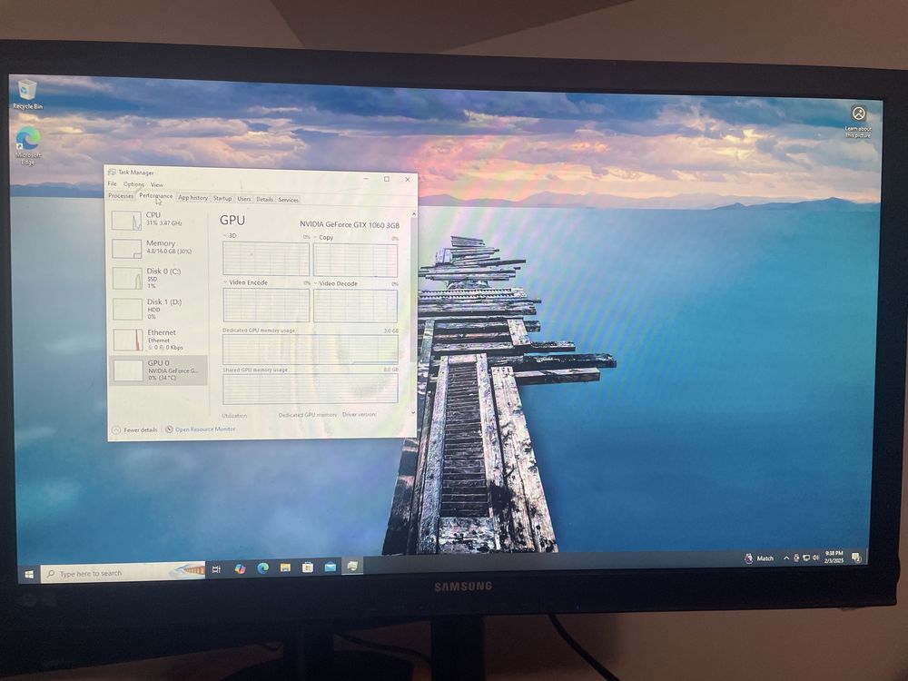 sistem PC Intel i5-7400, 16GB RAM, GTX 1060 + Monitor si tastatura