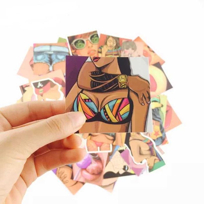 Стикери за декорация 47х бр Sexy/Beauty Girls/Секси/Красиви момичета