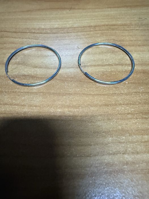 Cercei aur alb 14 karate