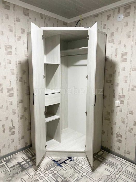 Угловой шкаф с антресолью YORQIN