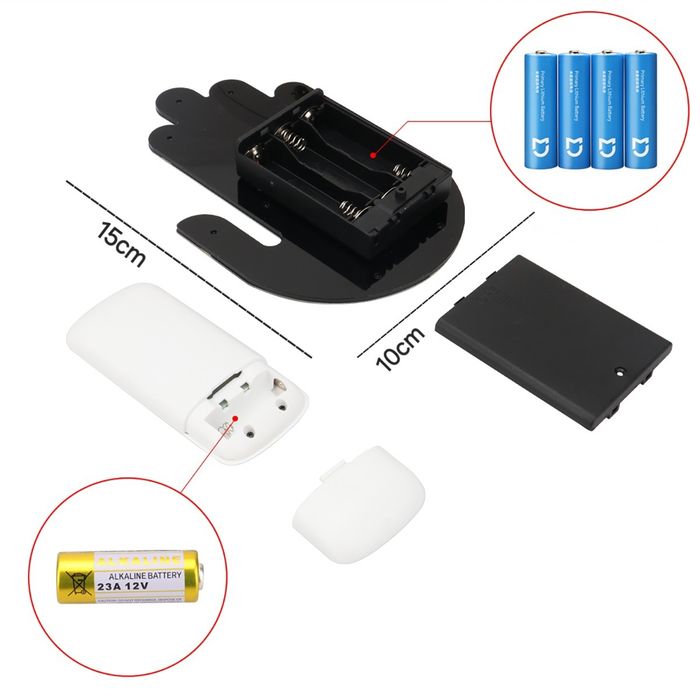 Lampă auto cu gesturi de mână: Salut, Rock On, Mijlociul. Telecomandă.