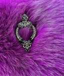 Brosa argint granate si marcasite