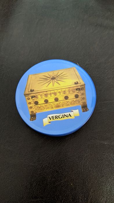 Set suport pahare din plută cu margine metalică, rotunde, set 6 buc