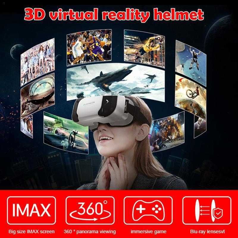 С Пултом VR Ochki VR Box VR SHINECON G05 Гарантия Pultli VR naushniksi