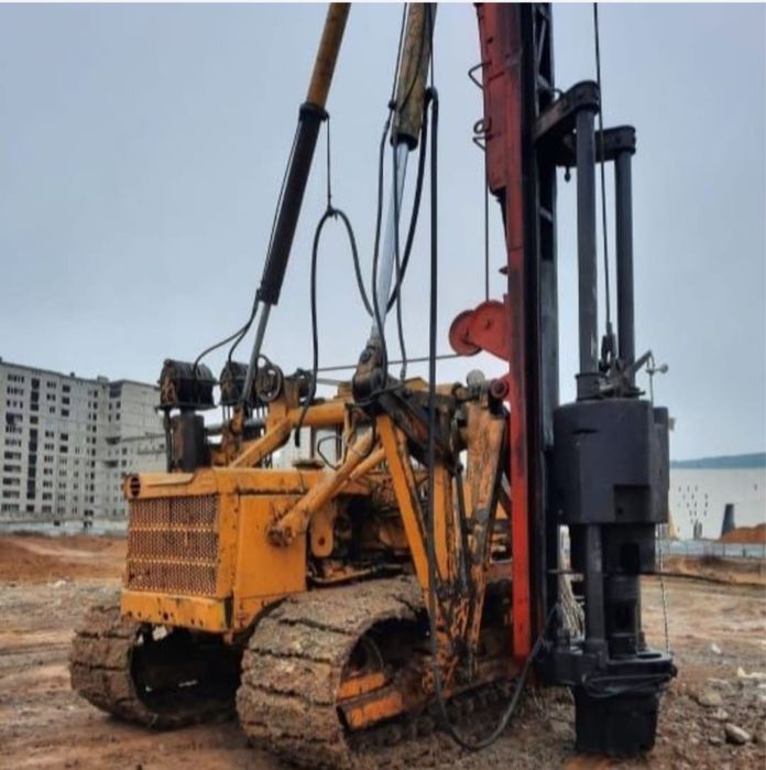 Забивка свай своебойными установками СП-49